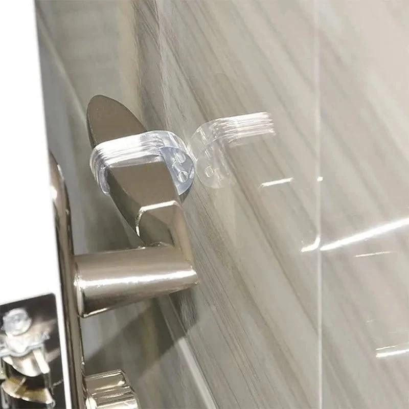 Handles Door Stopper Silicone Gel Door Stop Transparent Wall Protection Door Knob Bumper Furniture Protector Pad Handle Buffer - VibraStore
