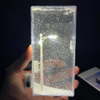 Handmade Snow Scene Night Light Desk Light Christmas Crafts Snowy Night Lamp Decor Arts And Crafts Night Street Lamps for Girl - VibraStore