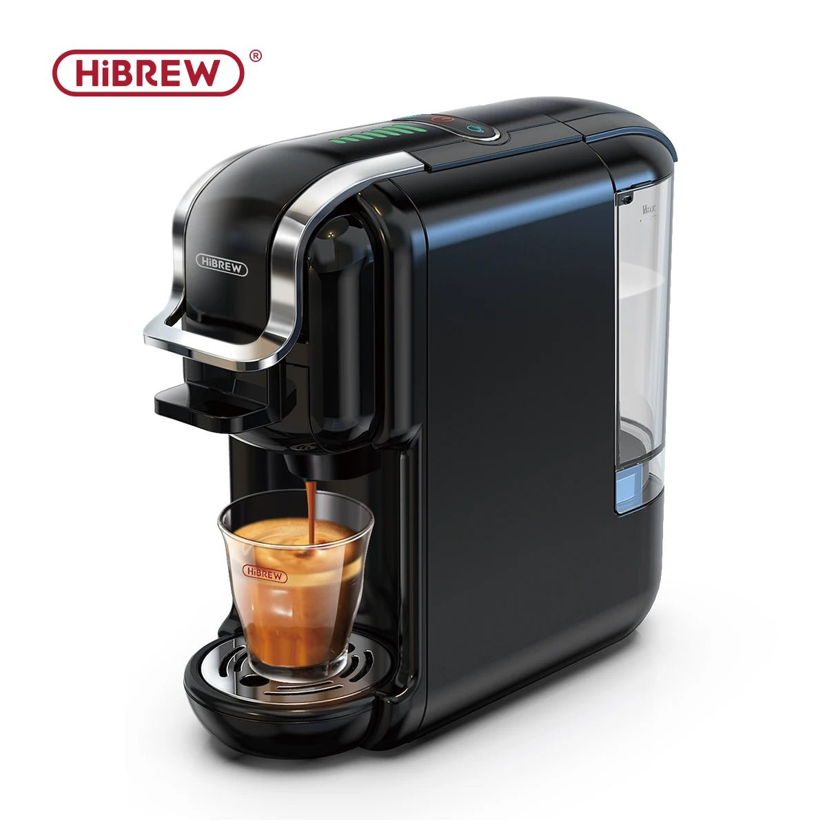 HiBREW Multiple Capsule Coffee Machine, Hot/Cold Dolce Gusto Milk Nespresso Capsule ESE Pod Ground Coffee Cafeteria 20Bar 5 in 1 - VibraStore