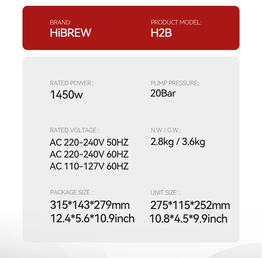 HiBREW Multiple Capsule Coffee Machine, Hot/Cold Dolce Gusto Milk Nespresso Capsule ESE Pod Ground Coffee Cafeteria 20Bar 5 in 1 - VibraStore