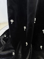 HIGH STREET Newest Fashion 2025 Designer Maxi Dresses Women's Beaded Spaghetti Velvet Long Dress - VibraStore