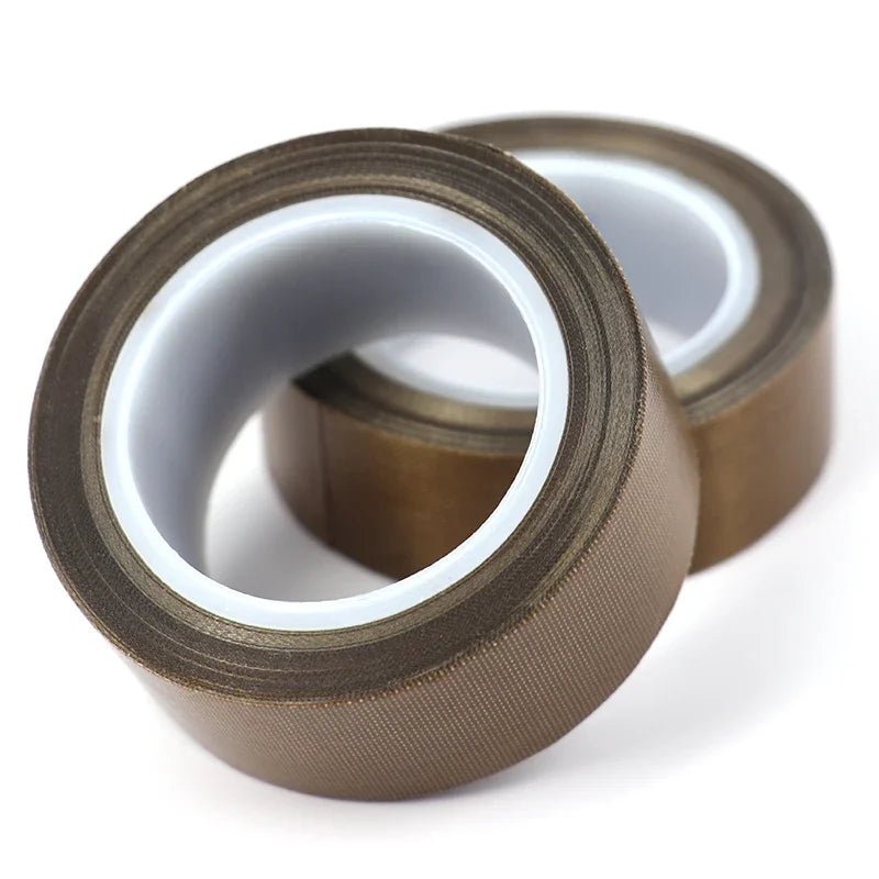 High Temperature PTFE Coated Fabric Cloth Tape 5~100mm 0.13/0.18mm Adhesive Electrical Insulation Tape for Vacuum Sealer Machine - VibraStore