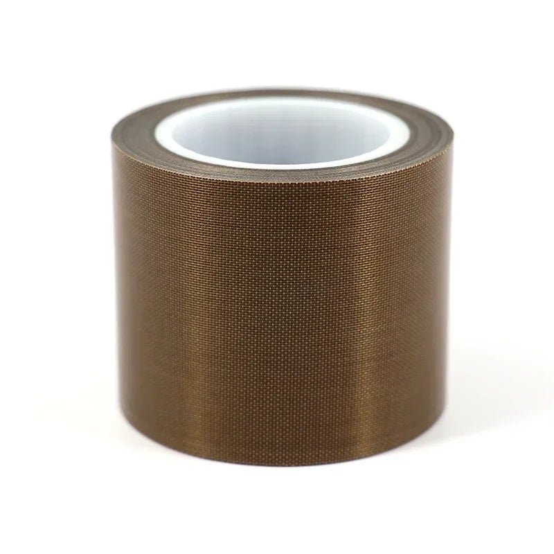 High Temperature PTFE Coated Fabric Cloth Tape 5~100mm 0.13/0.18mm Adhesive Electrical Insulation Tape for Vacuum Sealer Machine - VibraStore