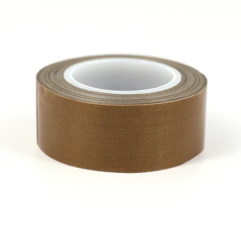 High Temperature PTFE Coated Fabric Cloth Tape 5~100mm 0.13/0.18mm Adhesive Electrical Insulation Tape for Vacuum Sealer Machine - VibraStore