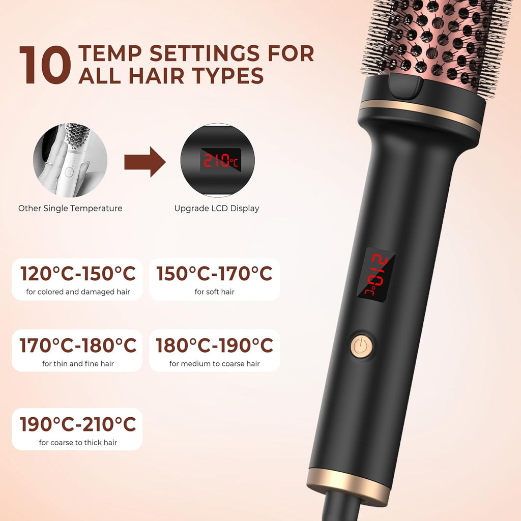 Hot - Air Brushes Thermal Brush 1.5 Inch Curling Iron Volumizing Brush - VibraStore