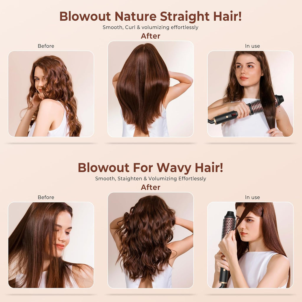 Hot - Air Brushes Thermal Brush 1.5 Inch Curling Iron Volumizing Brush - VibraStore