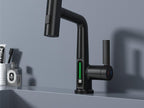 Intelligent Digital Display Faucet Pull - out Basin Faucet Temperature Digital Display Rotation - VibraStore