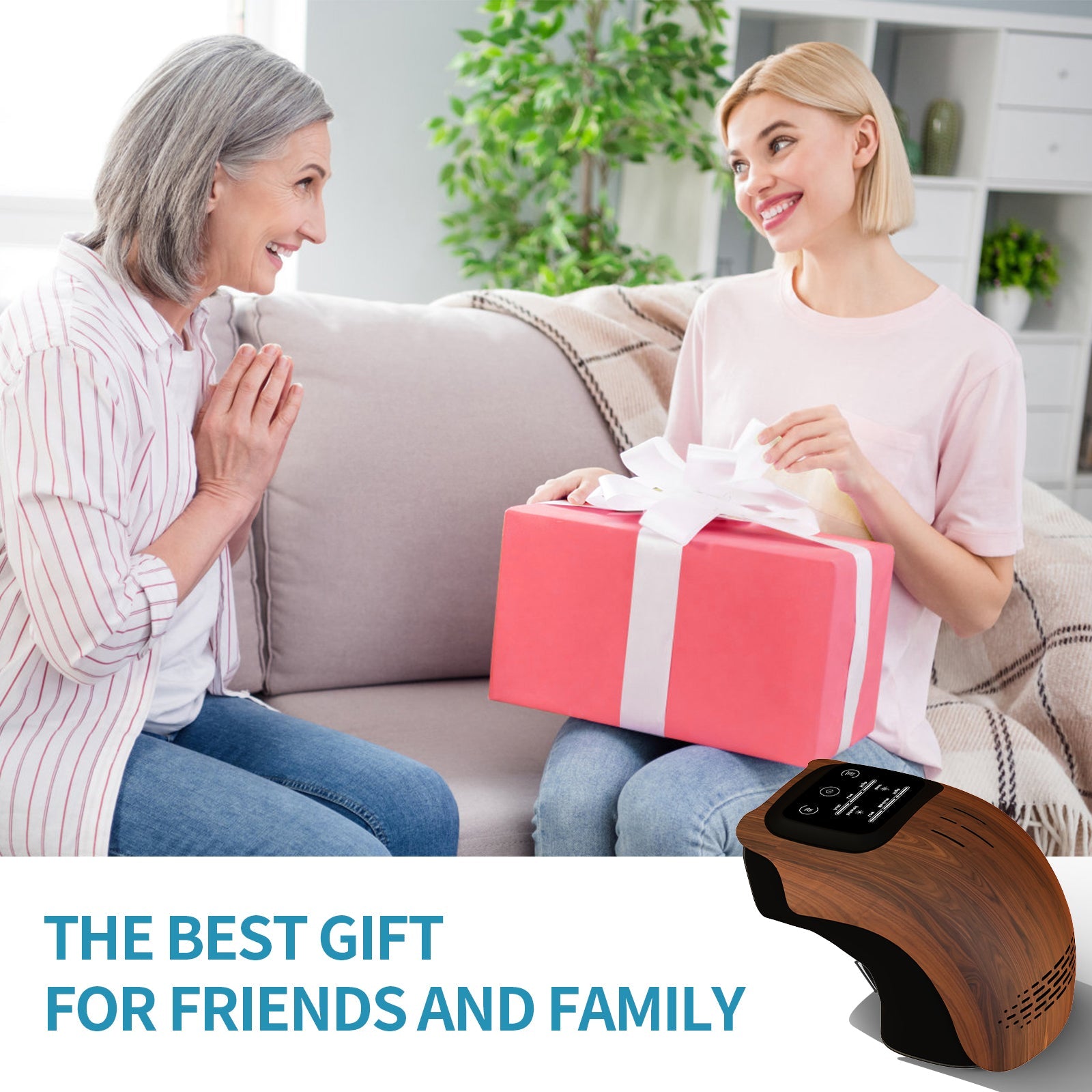Intelligent Home Use Electric Intelligent Kneading Heating Knee Massager Rechargeable Pain Relief Infrared Laser Vibration Knee Massager - VibraStore