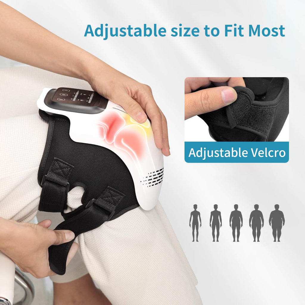 Intelligent Home Use Electric Intelligent Kneading Heating Knee Massager Rechargeable Pain Relief Infrared Laser Vibration Knee Massager - VibraStore