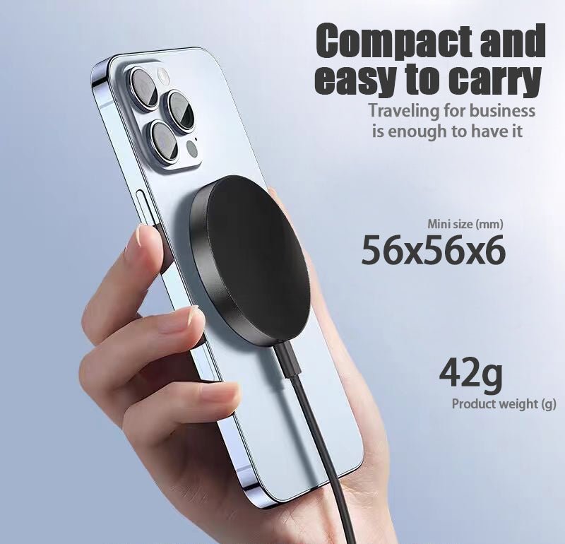 IPhone 17 Pro Pro Max Wireless Charger 15W Magnetic Wireless Fast Charging, Compatible With IPhone 12, 13, 14, 15, 16, And 17 Pro, Pro Max Series Models - VibraStore