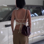 Irregular Fitted Camisole Two - Piece Set For Women - VibraStore