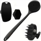 Juego de 4 Uds. De cepillo exfoliante suave de silicona para el cuerpo - VibraStore