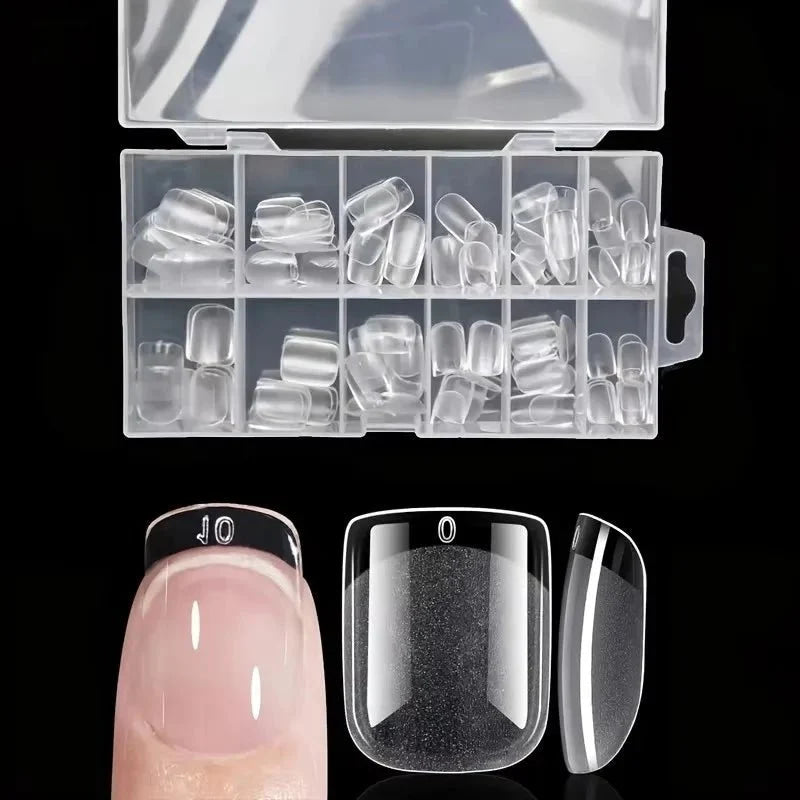 Juego de uñas postizas redondas largas en forma de almendra de 120 piezas, puntas de uñas de gel semimate prefabricadas, adecuadas para uñas postizas acrílicas de cobertura completa, salón de bricolaje en el hogar, 12 ta - VibraStore