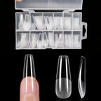 Juego de uñas postizas redondas largas en forma de almendra de 120 piezas, puntas de uñas de gel semimate prefabricadas, adecuadas para uñas postizas acrílicas de cobertura completa, salón de bricolaje en el hogar, 12 ta - VibraStore