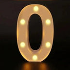 Lámpara luminosa con letras y números, luces LED del alfabeto - VibraStore