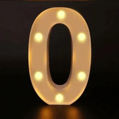 Lámpara luminosa con letras y números, luces LED del alfabeto - VibraStore