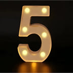 Lámpara luminosa con letras y números, luces LED del alfabeto - VibraStore