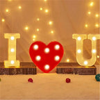 Lámpara luminosa con letras y números, luces LED del alfabeto - VibraStore