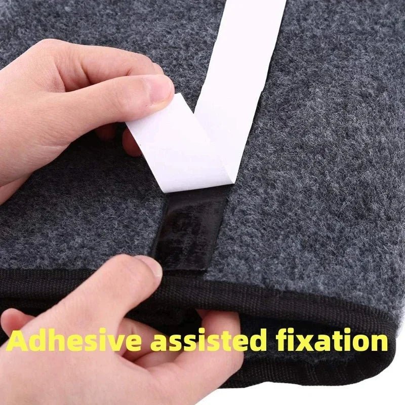 Large Anti Slip Compartment Boot Storage Organizer Tool Car Storage Bag Car Trunk Organizer Soft Felt Storage Box Accessories - VibraStore