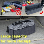 Large Anti Slip Compartment Boot Storage Organizer Tool Car Storage Bag Car Trunk Organizer Soft Felt Storage Box Accessories - VibraStore