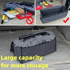 Large Anti Slip Compartment Boot Storage Organizer Tool Car Storage Bag Car Trunk Organizer Soft Felt Storage Box Accessories - VibraStore