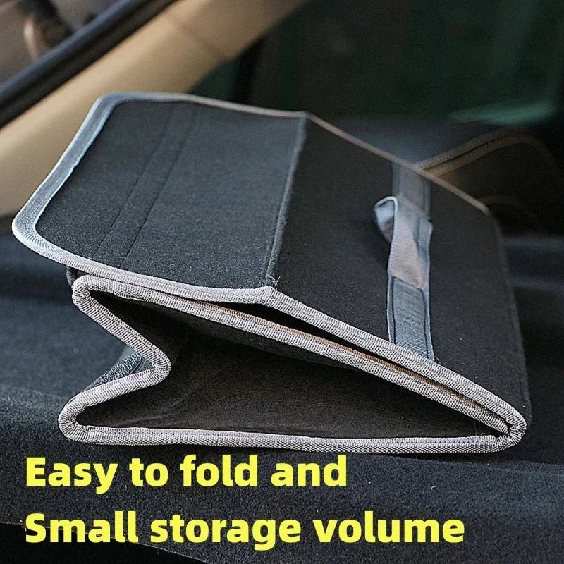 Large Anti Slip Compartment Boot Storage Organizer Tool Car Storage Bag Car Trunk Organizer Soft Felt Storage Box Accessories - VibraStore