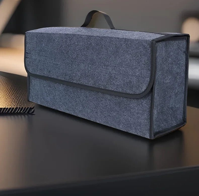 Large Anti Slip Compartment Boot Storage Organizer Tool Car Storage Bag Car Trunk Organizer Soft Felt Storage Box Accessories - VibraStore