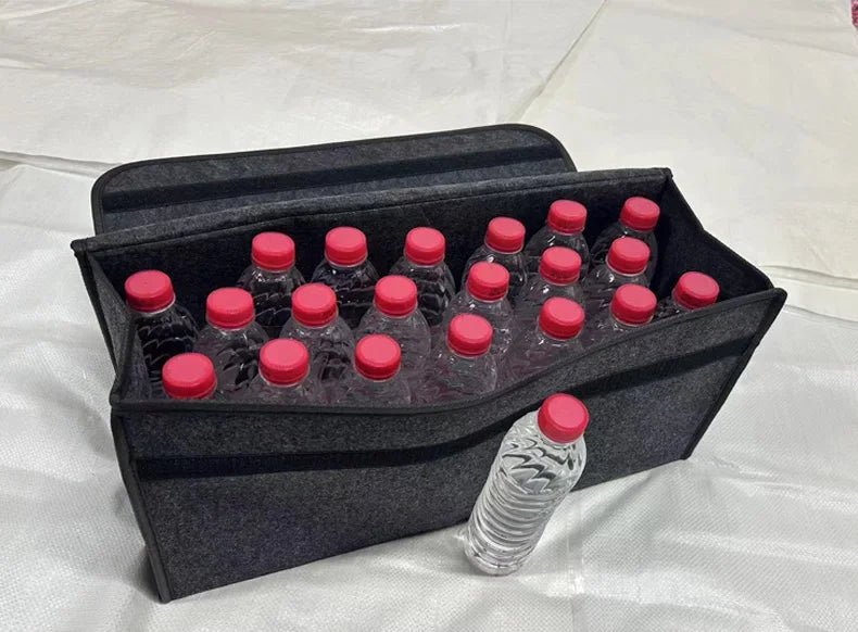 Large Anti Slip Compartment Boot Storage Organizer Tool Car Storage Bag Car Trunk Organizer Soft Felt Storage Box Accessories - VibraStore