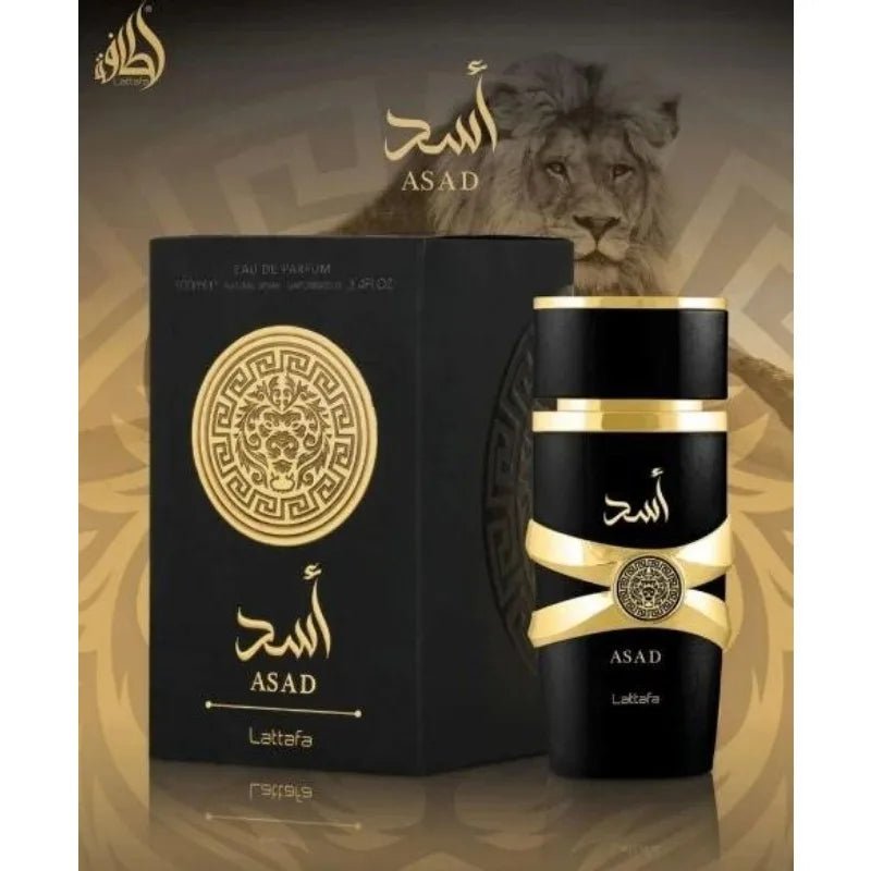 Lattafa Asad Eau de Parfum Spray 100ml Original Arab Perfumes Lasting Oriental Fragrance Pheromones Perfume Cologne for Men Gift - VibraStore