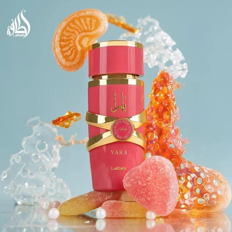 Lattafa Yara Candy Eau de Parfum Spray for Women 100ml Original Arab Perfumes Lasting Floral Fruity Fragrance Pheromone Perfume - VibraStore