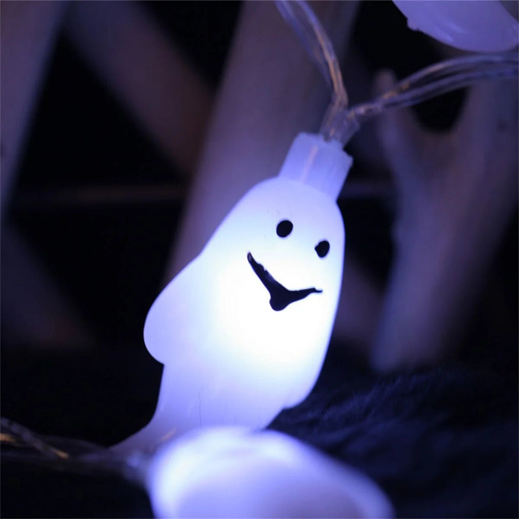 LED light string, Halloween ghost lights, festive party atmosphere decoration, glowing ghost ghost festival scene arrangement - VibraStore