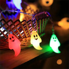 LED light string, Halloween ghost lights, festive party atmosphere decoration, glowing ghost ghost festival scene arrangement - VibraStore