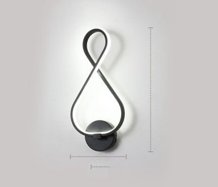 led wall lamp nordic minimalist bedroom bedside lamp - VibraStore