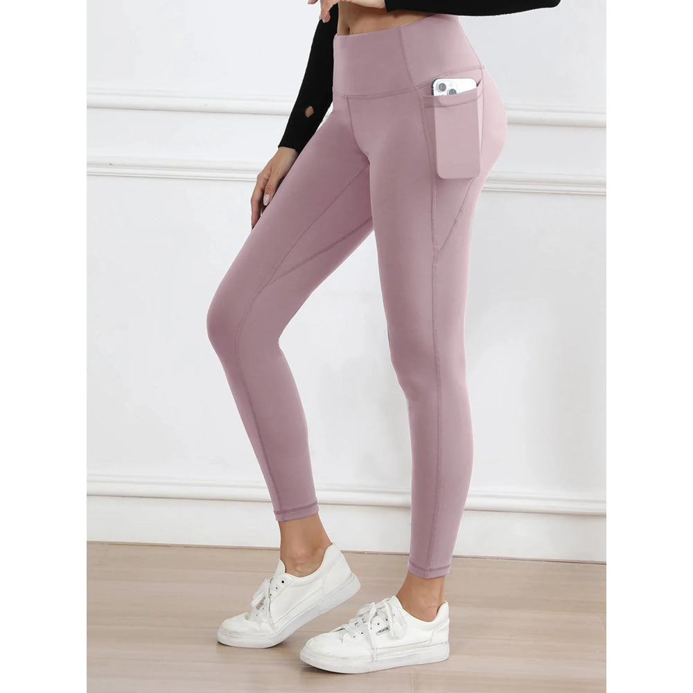 Legging suave mujer deporte pantalón ajustado mantequilla atlética gimnasio pantalones hasta el tobillo - VibraStore