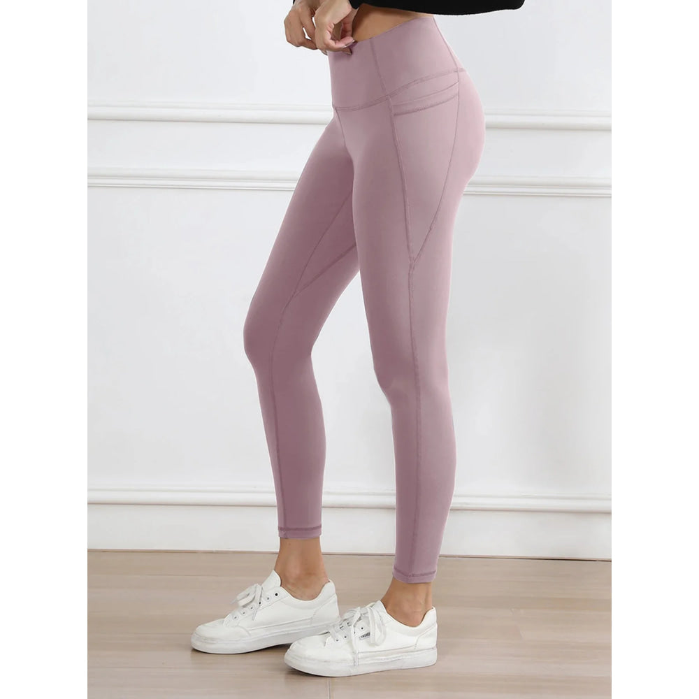 Legging suave mujer deporte pantalón ajustado mantequilla atlética gimnasio pantalones hasta el tobillo - VibraStore