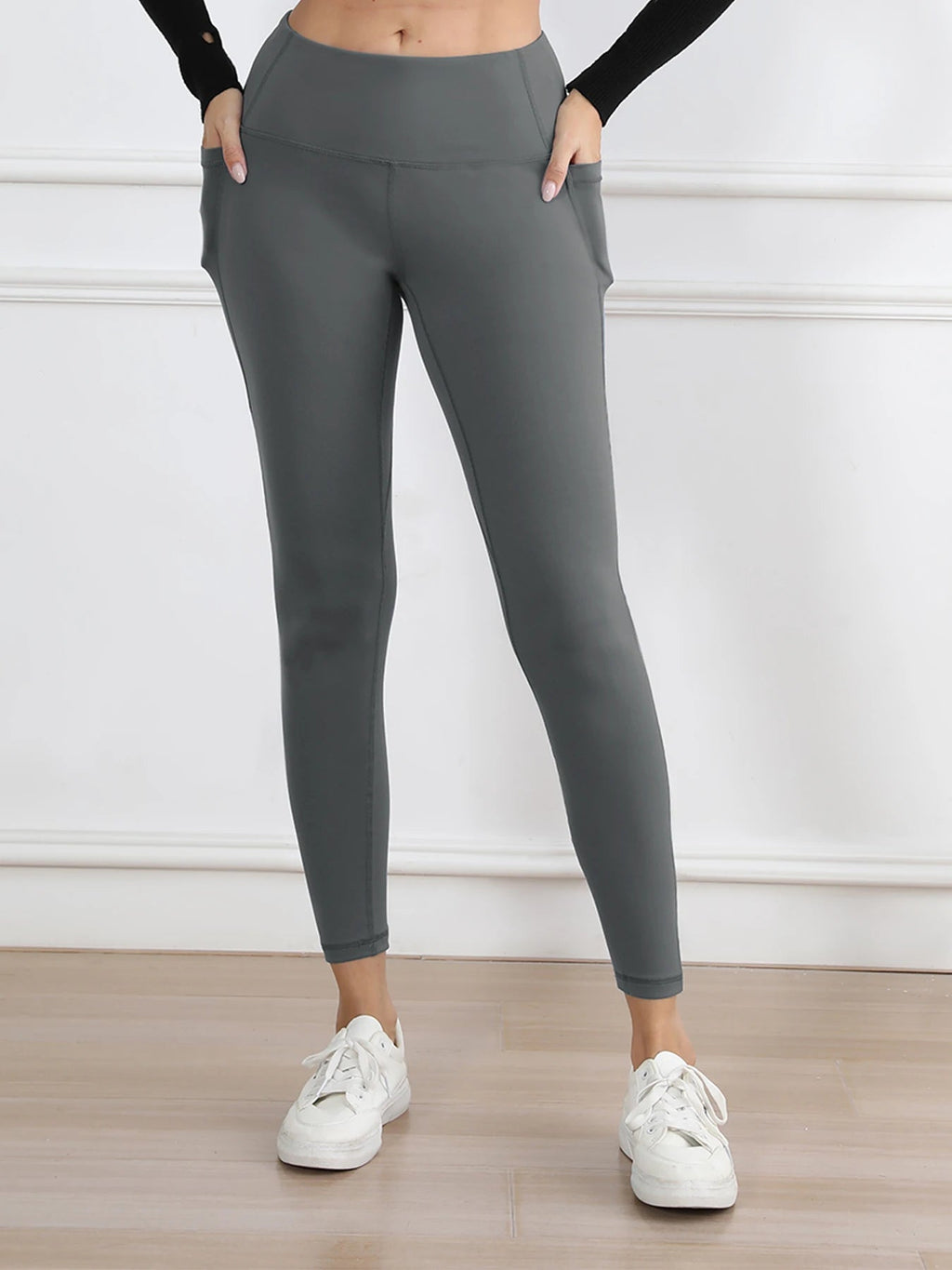 Legging suave mujer deporte pantalón ajustado mantequilla atlética gimnasio pantalones hasta el tobillo - VibraStore