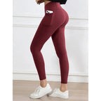 Legging suave mujer deporte pantalón ajustado mantequilla atlética gimnasio pantalones hasta el tobillo - VibraStore