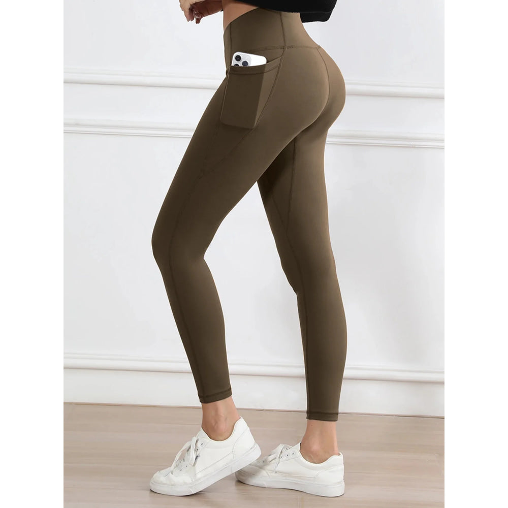 Legging suave mujer deporte pantalón ajustado mantequilla atlética gimnasio pantalones hasta el tobillo - VibraStore