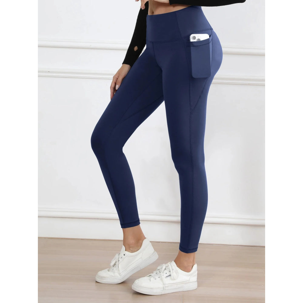 Legging suave mujer deporte pantalón ajustado mantequilla atlética gimnasio pantalones hasta el tobillo - VibraStore