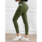Legging suave mujer deporte pantalón ajustado mantequilla atlética gimnasio pantalones hasta el tobillo - VibraStore