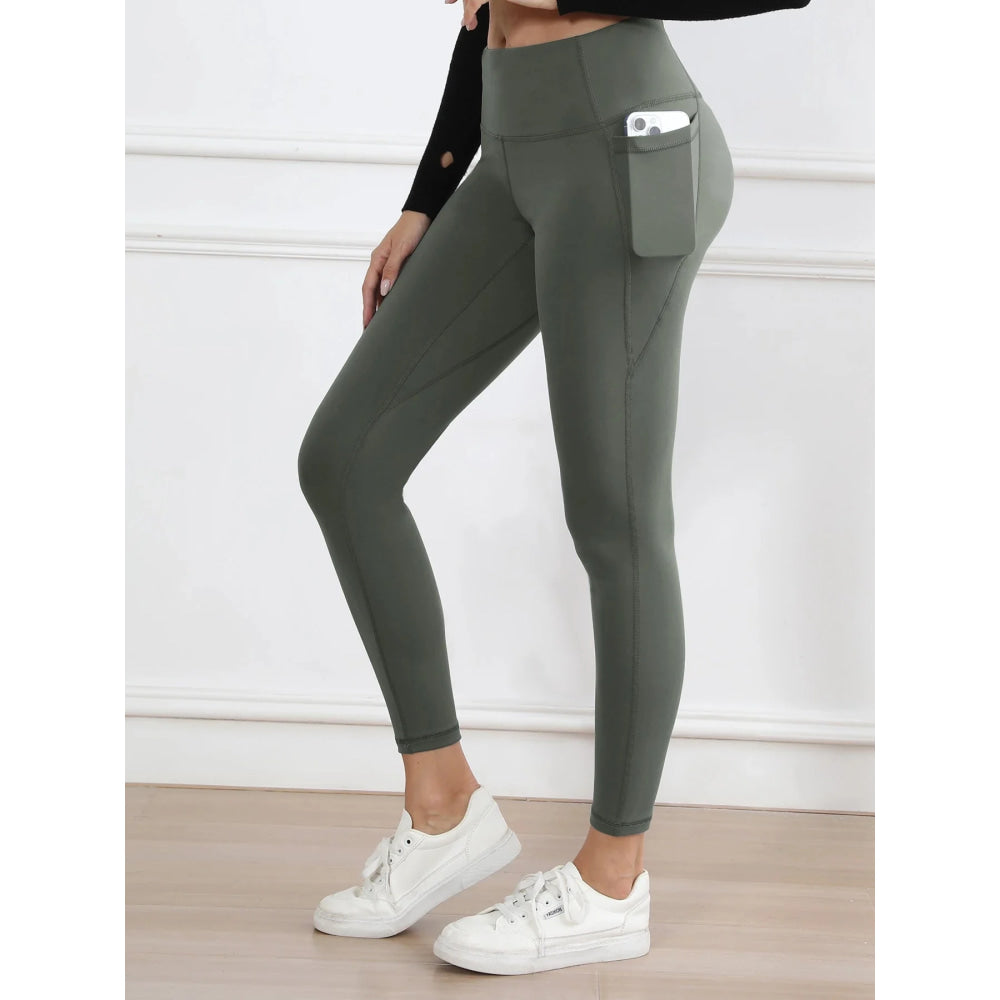 Legging suave mujer deporte pantalón ajustado mantequilla atlética gimnasio pantalones hasta el tobillo - VibraStore