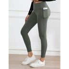 Legging suave mujer deporte pantalón ajustado mantequilla atlética gimnasio pantalones hasta el tobillo - VibraStore