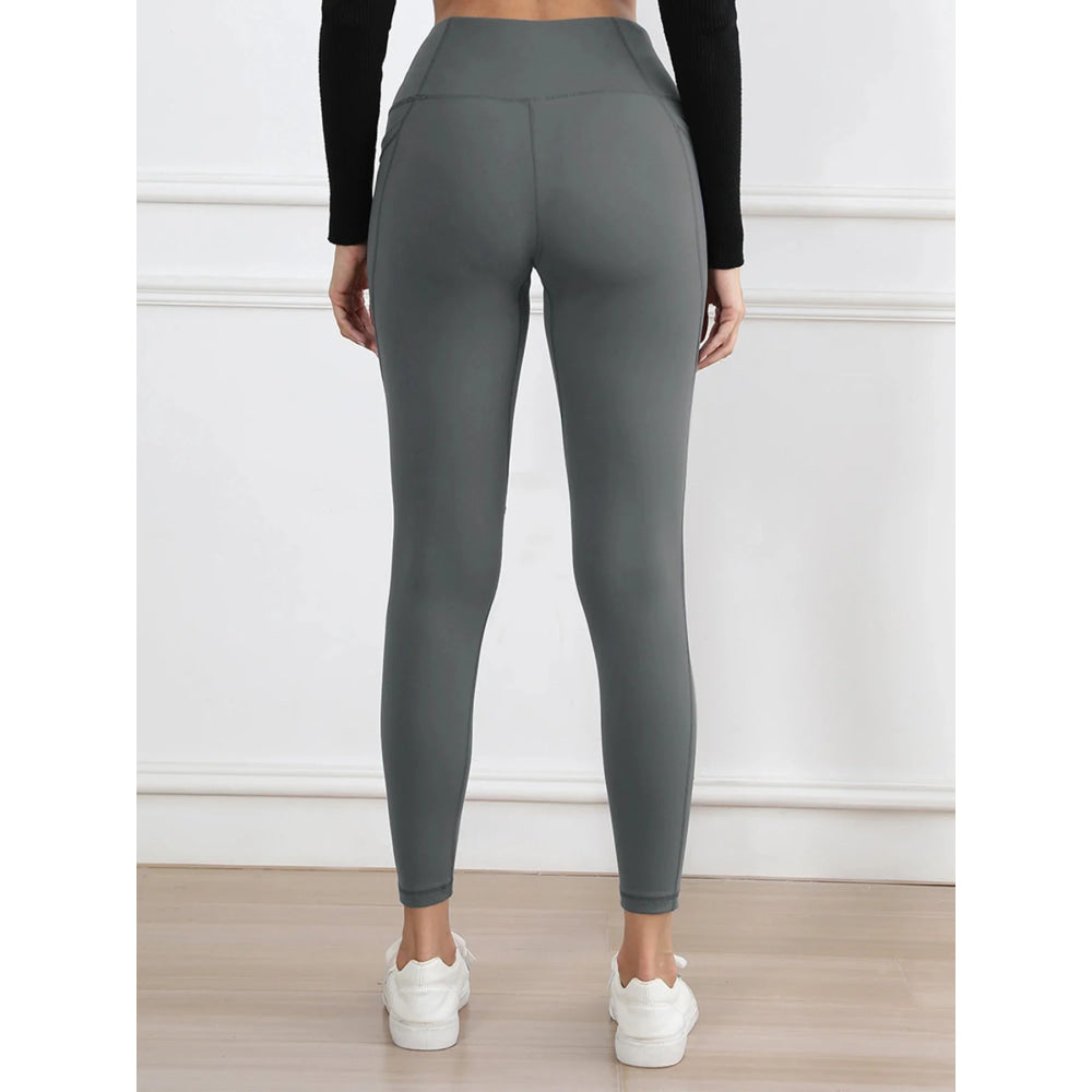 Legging suave mujer deporte pantalón ajustado mantequilla atlética gimnasio pantalones hasta el tobillo - VibraStore