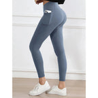 Legging suave mujer deporte pantalón ajustado mantequilla atlética gimnasio pantalones hasta el tobillo - VibraStore
