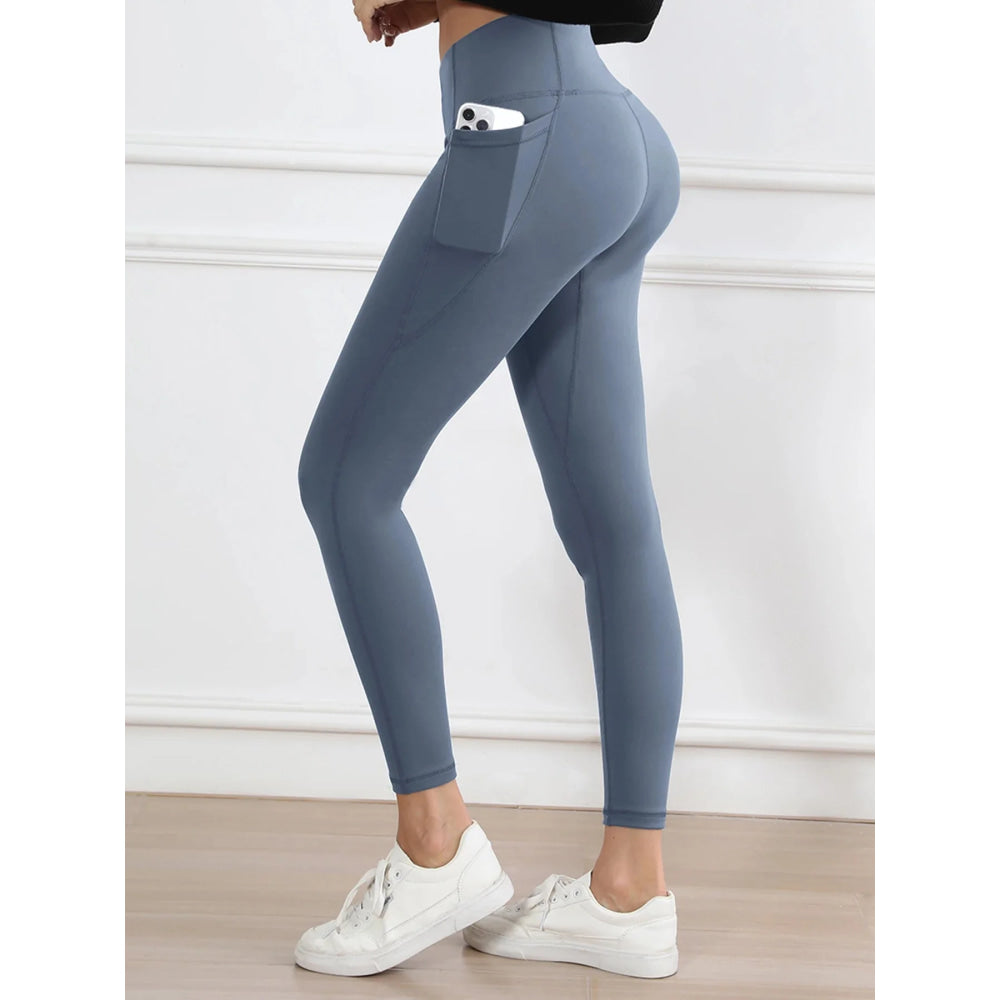 Legging suave mujer deporte pantalón ajustado mantequilla atlética gimnasio pantalones hasta el tobillo - VibraStore