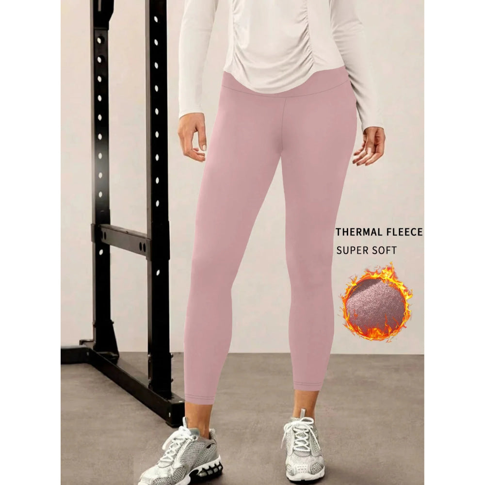 Leggings para correr de invierno para mujer. El diseño de cintura alta proporciona cobertura y comodidad para sesiones de yoga y entrenamiento. - VibraStore
