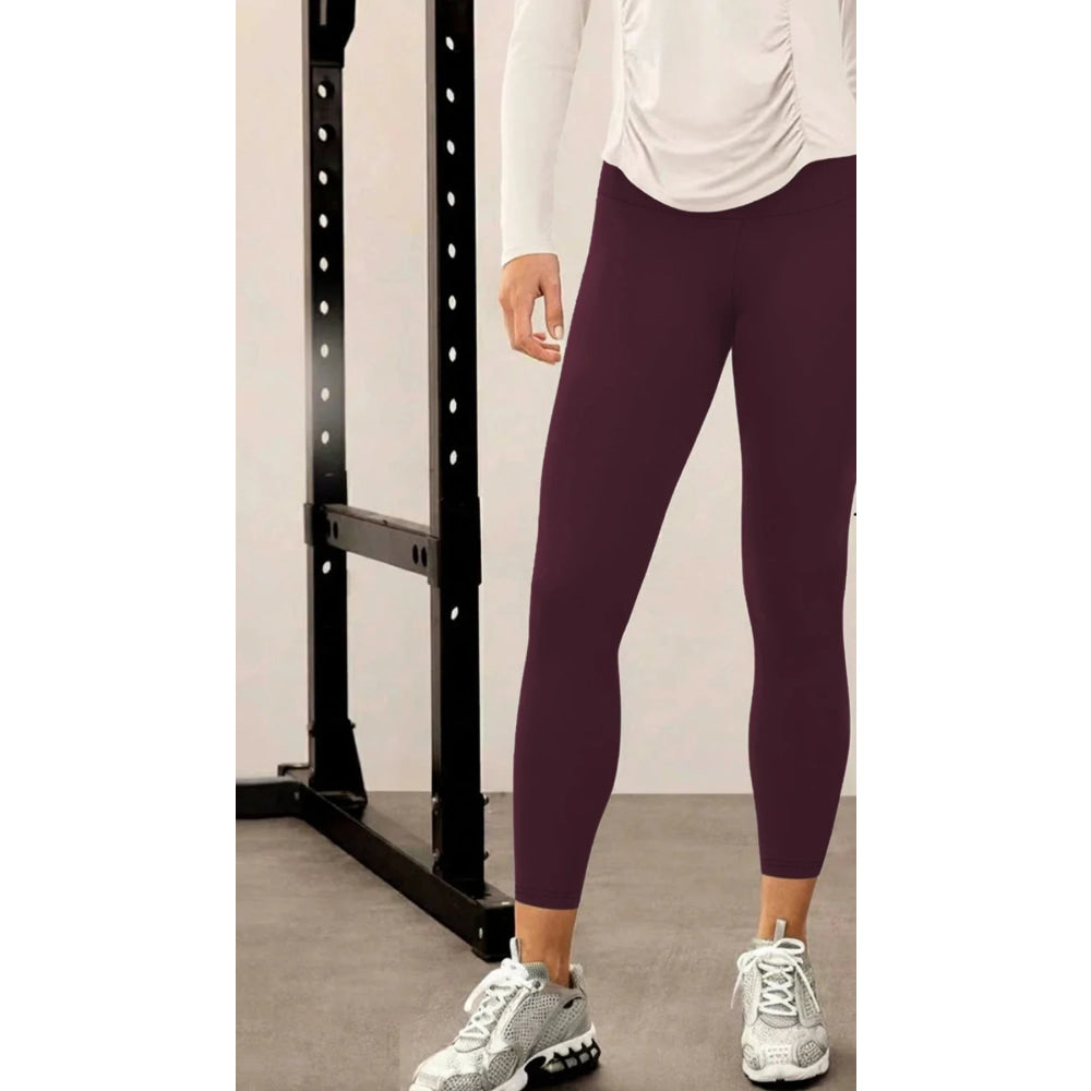 Leggings para correr de invierno para mujer. El diseño de cintura alta proporciona cobertura y comodidad para sesiones de yoga y entrenamiento. - VibraStore