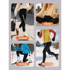 Leggings para correr de invierno para mujer. El diseño de cintura alta proporciona cobertura y comodidad para sesiones de yoga y entrenamiento. - VibraStore