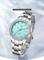 LIGE 2025 luxury Women's Watch Luminous Stainless Steel Clock Waterproof Fashion Watch for Women quartz wristwatch Ladies Watch - VibraStore