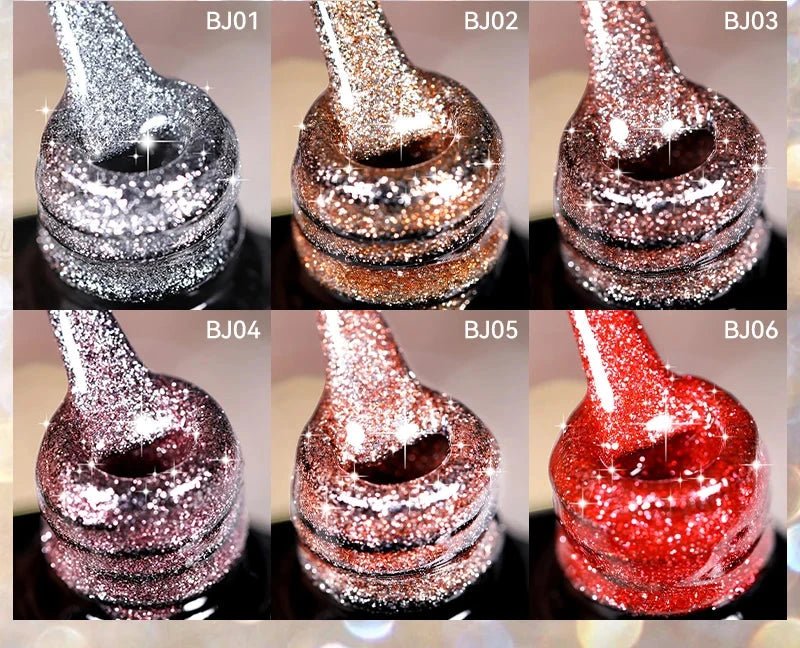 LILYCUTE - esmalte de uñas de Gel magnético Platinum Cat, láminas de rosas brillantes, brillo 3 en 1, Gel UV semipermanente, manicura artística, 7ML - VibraStore